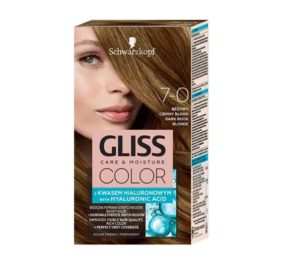 GLISS CARE & MOISTURE COLOR HAARFARBE MIT HYALURONSÄURE 7-0