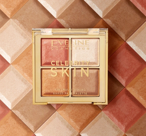 Eveline Cosmetics Celebrity Skin Gebackene multifunktionale Contouring-Palette 4in1 16 g