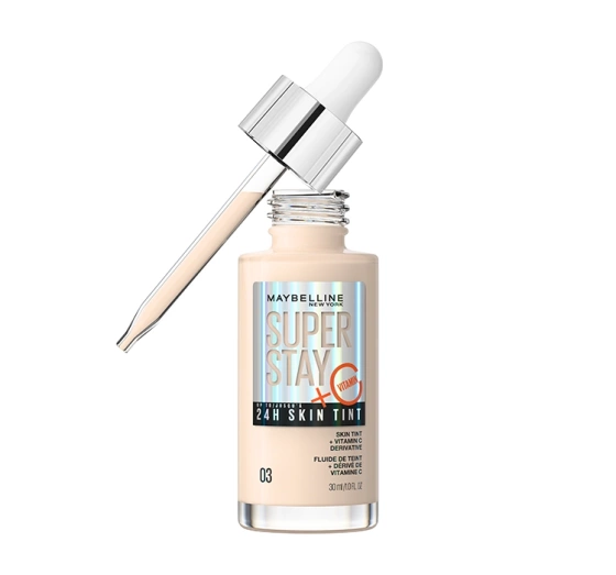 Kliknij na zdjęcie, aby je powiększyć MAYBELLINE SUPER STAY 24H SKIN TINT AUFHELLENDE GRUNDIERUNG 10 30ML
