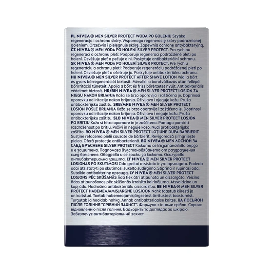 Kliknij na zdjęcie, aby je powiększyć NIVEA MEN Silver Protect After Shave Lotion – Rasierwasser für Männer, 100 ml