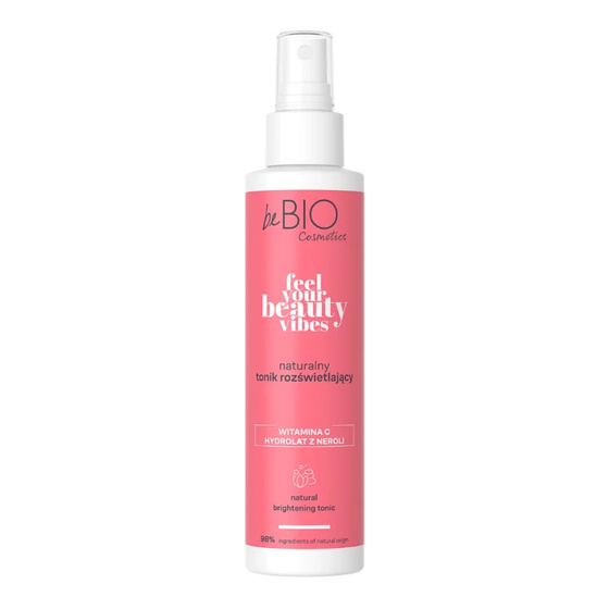 Kliknij na zdjęcie, aby je powiększyć BeBio Feel Your Beauty Vibes – natürliches, strahlkraftverleihendes Gesichtswasser als Sprühflakon, 150 ml