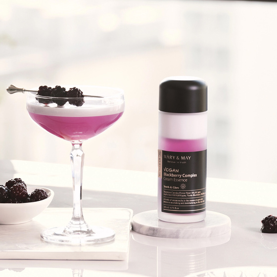 Mary&May; Vegan Blackberry Complex Cream Essence – cremige Gesichtspflege mit Brombeerextrakt, 140 ml