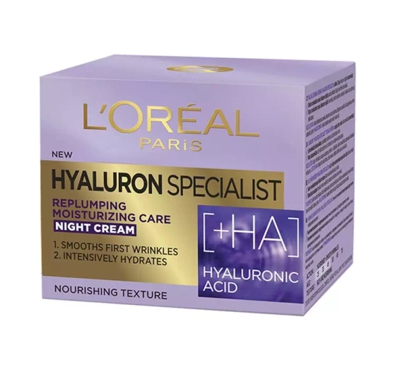 Kliknij na zdjęcie, aby je powiększyć LOREAL HYALURON SPECIALIST ANTI-FALTEN-NACHTCREME 50ML