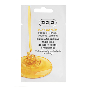 Ziaja Manuka-Honig-Maske gegen Akne für fettige und Mischhaut 7 ml
