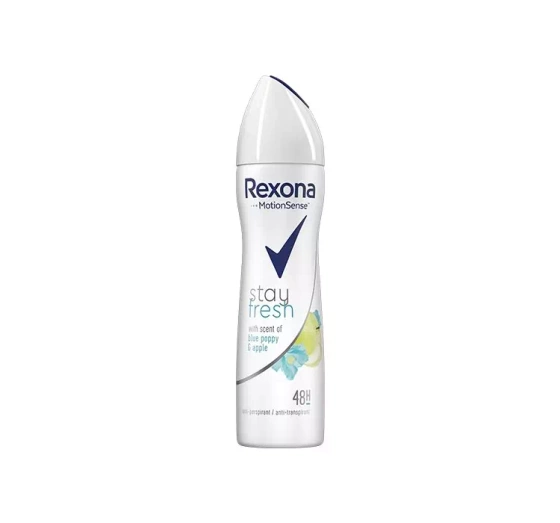 Kliknij na zdjęcie, aby je powiększyć REXONA STAY FRESH BLUE POPPY & APPLE SPRAY ANTITRANSPIRANT FÜR FRAUEN 150ML