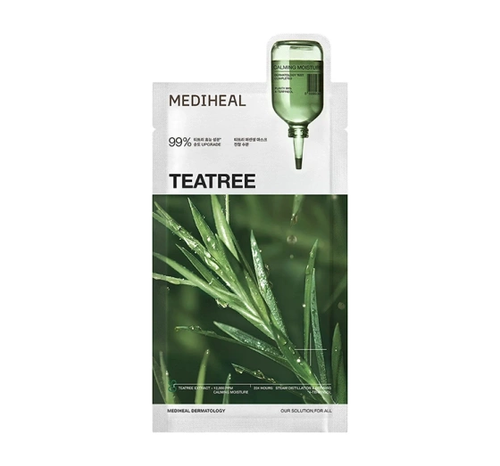 Kliknij na zdjęcie, aby je powiększyć Mediheal Teatree Essential Mask Calming Moisture Beruhigend-feuchtigkeitsspendende Tuchmaske 24 ml