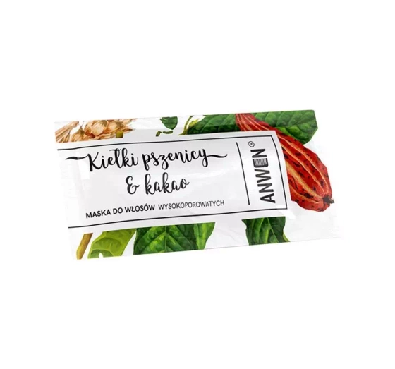 Kliknij na zdjęcie, aby je powiększyć ANWEN WEIZENKEIME UND KAKAO MASKE FÜR HAARE MIT HOHER POROSITÄT 10ML
