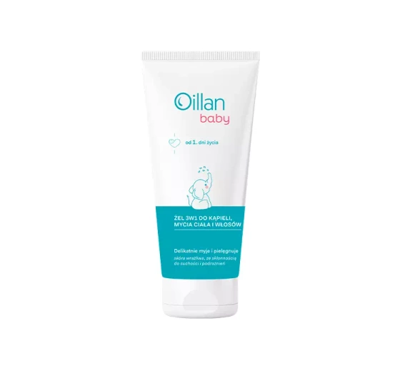 OILLAN BABY GEL 3IN1 ZUM BADEN, KÖRPER UND HAARWASCHEN 200ML