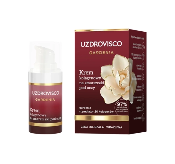 Kliknij na zdjęcie, aby je powiększyć Uzdrovisco Gardenia Kollagen-Augencreme gegen Falten 15 ml
