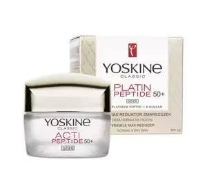 YOSKINE CLASSIC PLATIN PEPTIDE 50+ CREME MAX-REDUKTOR VON GESICHTSFALTEN FÜR TAG SPF 10 50ML