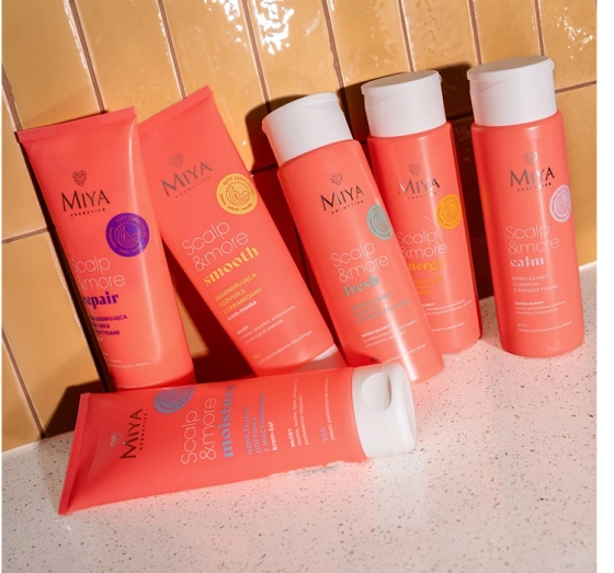 Kliknij na zdjęcie, aby je powiększyć Miya Scalp & More Calm Feuchtigkeitsspendendes Shampoo mit Präbiotika 300ml