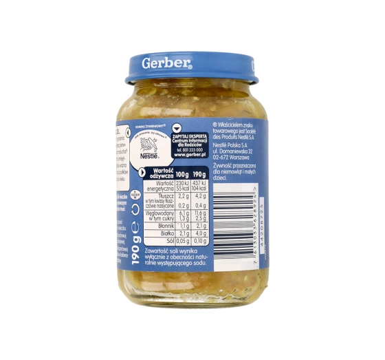 Gerber Frühlingssuppe mit Pute und Dill für Babys nach dem 6. Monat 190g