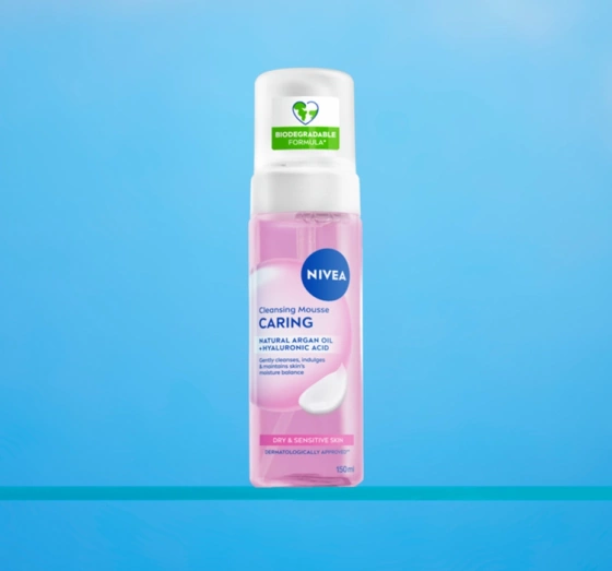 NIVEA CARING PFEGENDER REINIGUNGSSCHAUM FÜR DAS GESICHT 150ML