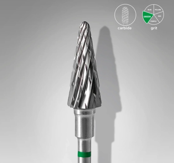 Kliknij na zdjęcie, aby je powiększyć Staleks Pro Expert Hartmetallfräser Zapfen Grün FT71G060/14