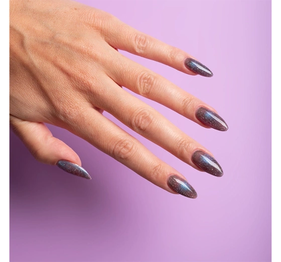 Kliknij na zdjęcie, aby je powiększyć Semilac Galaxy Flash Hybrid-Nagellack 828 Grey Holo 7 ml
