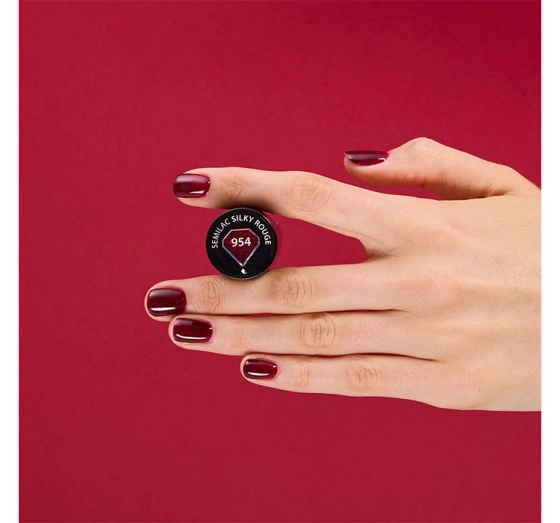 Semilac Winter Wonderland UV-Hybridlack 954 Silky Rouge 7 ml
