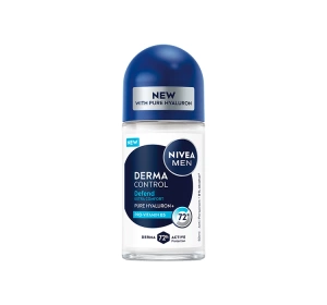NIVEA MEN Derma Control Roll-On Antitranspirant für Männer Defend 50 ml