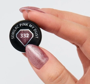 SEMILAC HYBRIDLACK MAGNETIC GLOW CAT EYE 332 PINK MY DUST 7ML