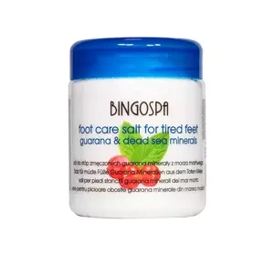 BINGOSPA Fußsalz für müde Füße mit Guarana und Mineralien aus dem Toten Meer, 550 g