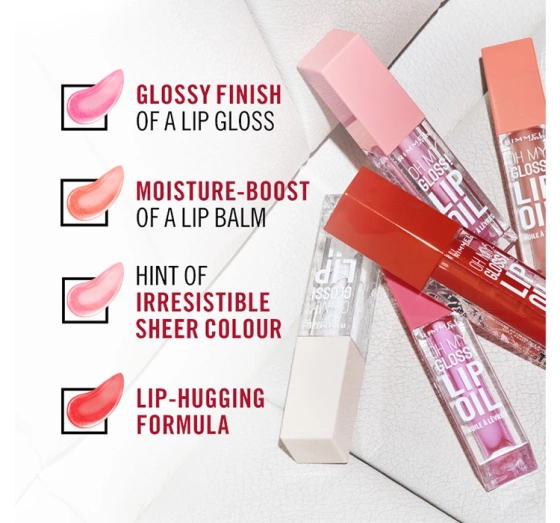Rimmel Oh My Gloss! Lippenöl 003 Berry Pink 4,5ml