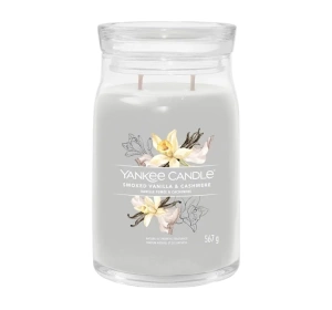 Yankee Candle Signature – große Duftkerze „Smoked Vanilla & Cashmere“, 567 g