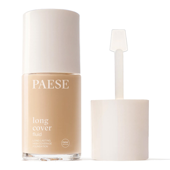 Kliknij na zdjęcie, aby je powiększyć Paese Long Cover Fluid – cremige, deckende Gesichtsgrundierung, neue Formel, 1,75 Sand Beige, 30 ml
