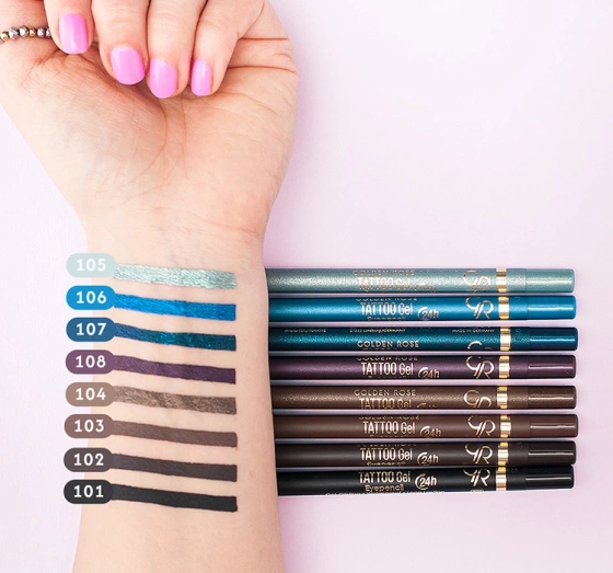 GOLDEN ROSE TATTOO GEL EYEPENCIL GEL AUGENSTIFT 106 1,2G