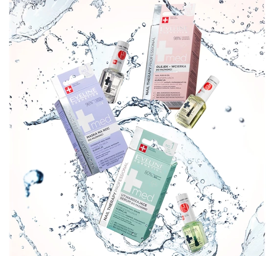 Kliknij na zdjęcie, aby je powiększyć EVELINE MED+ NAIL RUB-IN OIL NAGELÖL 12ML