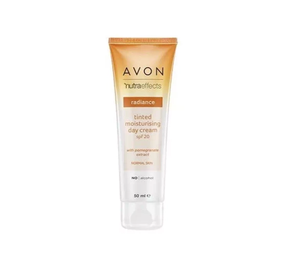 AVON NUTRA EFFECTS RADIANCE FEUCHTIGKEITSSPENDENDE GETÖNTE TAGESCREME SPF 20 50ML