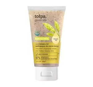TOŁPA GREEN OILS MATT ERFRISCHENDES GEL PEELING FÜR GESICHTSWASCHEN 150 ML