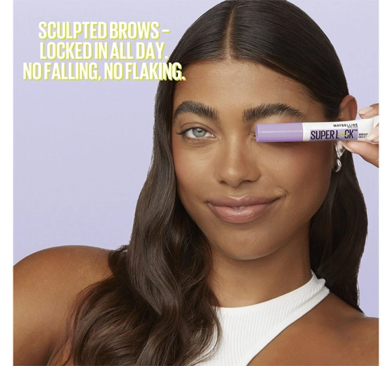 Kliknij na zdjęcie, aby je powiększyć MAYBELLINE SUPER LOCK BROW GLUE FARBLOSES GEL FÜR AUGENBRAUENSTYLING 7ML