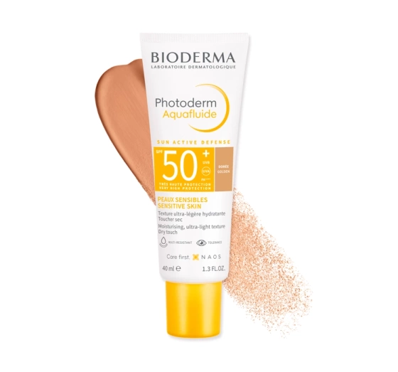 Bioderma Photoderm Aquafluide ultraleichtes Fluid SPF50+ Golden 40ml