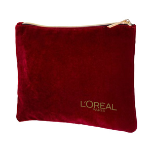 L'Oréal Paris Kosmetiktasche mit Reißverschluss, burgunderrot