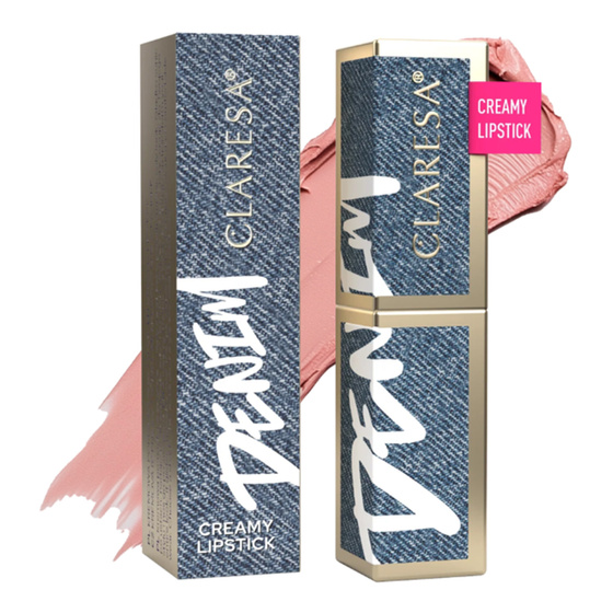 Kliknij na zdjęcie, aby je powiększyć Claresa Denim cremefarbener Lippenstift 04 Rose Cashmere