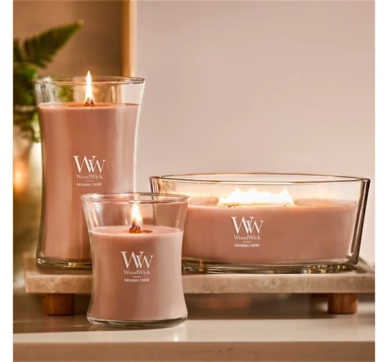 Woodwick Large Jar Candle Duftkerze Patchouli Creme 610 g