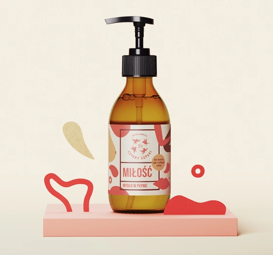 Kliknij na zdjęcie, aby je powiększyć Mydlarnia Cztery Szpaki Flüssigseife Miłość 300 ml