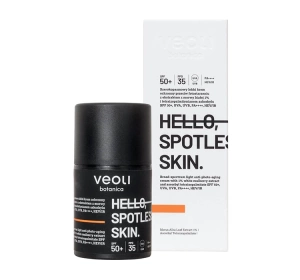 Veoli Botanica Hello, Spotless Skin Leichte Creme SPF50+ mit 1% Maulbeerextrakt und Ascorbyl Tetraisopalmitate 50 ml