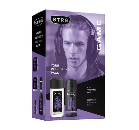 Kliknij na zdjęcie, aby je powiększyć STR8 GAME DUFTSPRAY 85ML + DEODORANT 150ML