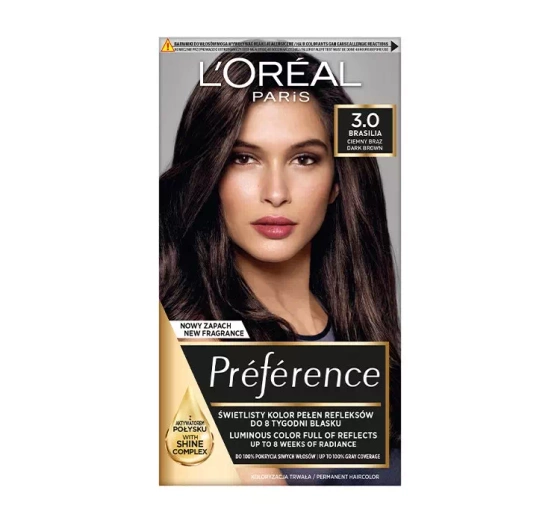 Kliknij na zdjęcie, aby je powiększyć L'Oréal Paris Preference Haarfarbe 3 Dunkelbraun