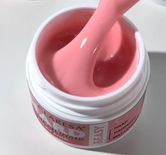 Kliknij na zdjęcie, aby je powiększyć Claresa Hard & Easy Aufbaugel Milky Pink 12 g