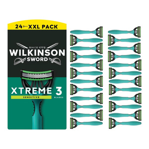 Wilkinson Sword Xtreme3 Sensitive Einwegrasierer für Männer, 24 Stück