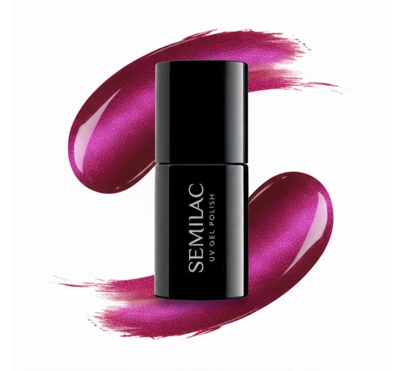 Kliknij na zdjęcie, aby je powiększyć Semilac Silk Effect UV-Hybridlack 468 Pink Cosy Essentials 7 ml