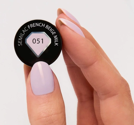 Kliknij na zdjęcie, aby je powiększyć Semilac Special Day UV Hybrid Nagellack 051 French Beige Milk 7 ml