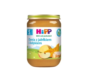 HiPP Bio Menü nach dem 5. Monat Kürbis mit Apfel und Pute 180g