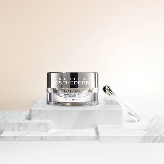 Kliknij na zdjęcie, aby je powiększyć Institut Esthederm Excellage Kosmetikset Gesichtscreme 50 ml + Augencreme 15 ml + Kosmetiktasche