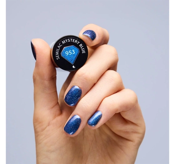 Semilac Winter Wonderland UV-Hybridlack 653 Mystery Blue 7 ml