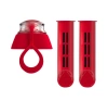Dafi Soft 2 x Aktivkohlefilter + Verschlusskappe für Wasserflasche Rot 