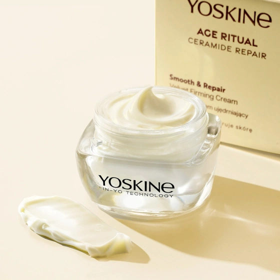 Kliknij na zdjęcie, aby je powiększyć Yoskine Age Ritual Ceramide Repair Smooth & Repair Samtige straffende Creme 50 ml