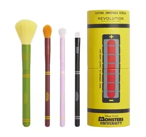 MAKEUP REVOLUTION X MONSTERS UNIVERSITY PINSELSET + ETUI