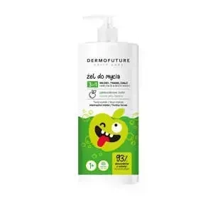 DERMOFUTURE DAILY CARE 3IN1 DUSCHGEL FÜR KINDER APFLEGGELEEBOHNEN 500ML